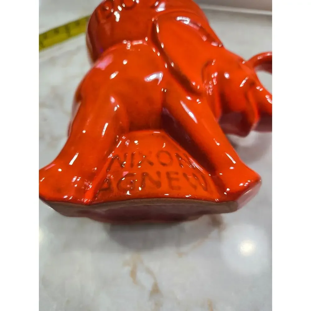 Vintage Republican GOP Elephant Coffee Cup Mug Frankoma 1969 Political Pottery